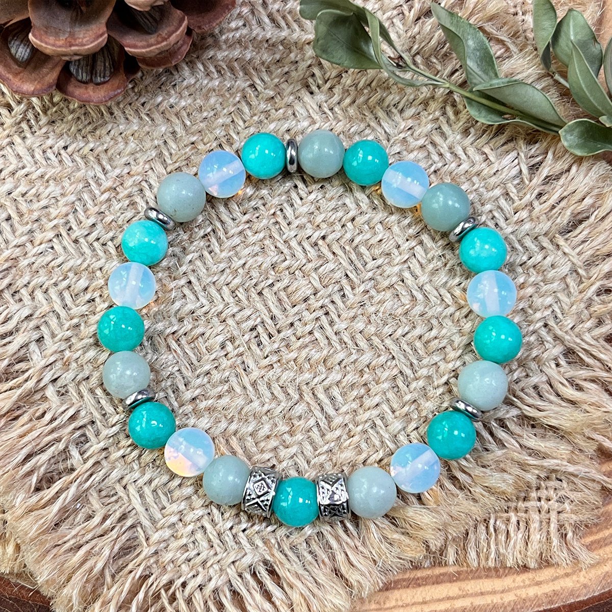 TERRA VII - NUSARAYA - Armband Edelstenen - Laut Raja Ampat - 19 cm
