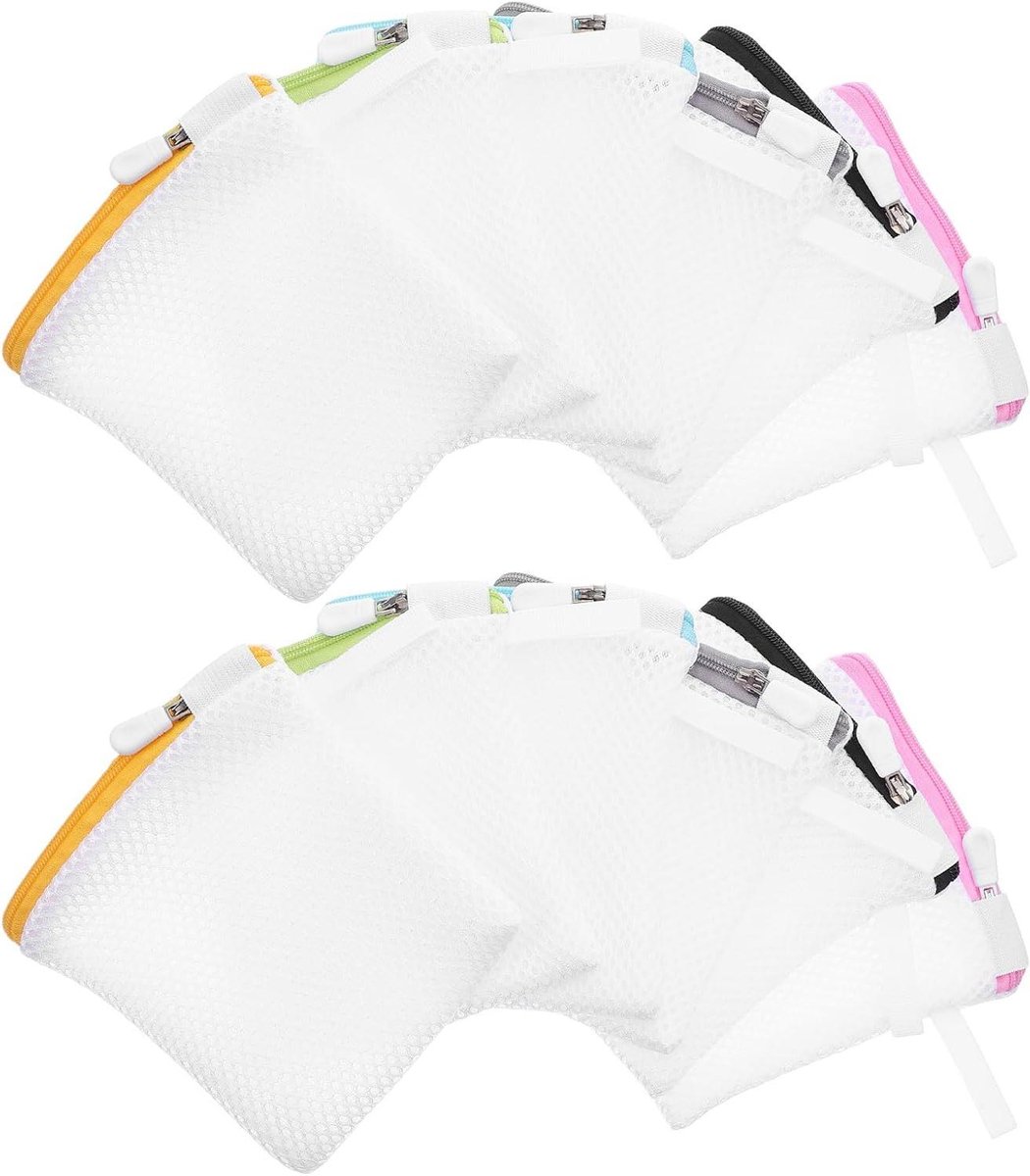 Waszakken Set Netzakken Kleding Wassen en Beschermen Dik Mesh Materiaal 12 Stuks Mini Multi