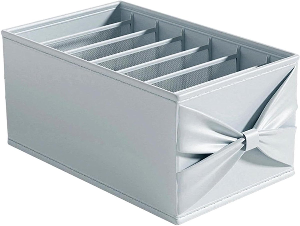 Kleding Opberger - Garderobe Organizer - Kast Ordenen - Met Scheidingswanden - 45x25 cm - Grijs