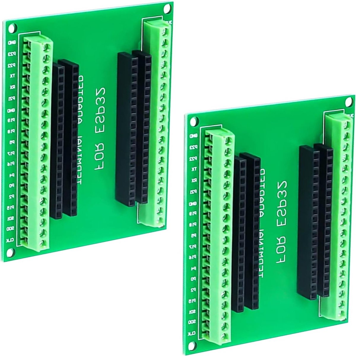 2 Stuks Breakout Board voor ESP32 - 38-Pins Ontwikkelbord met Draadloze WiFi en Bluetooth voor Microcontroller Projecten