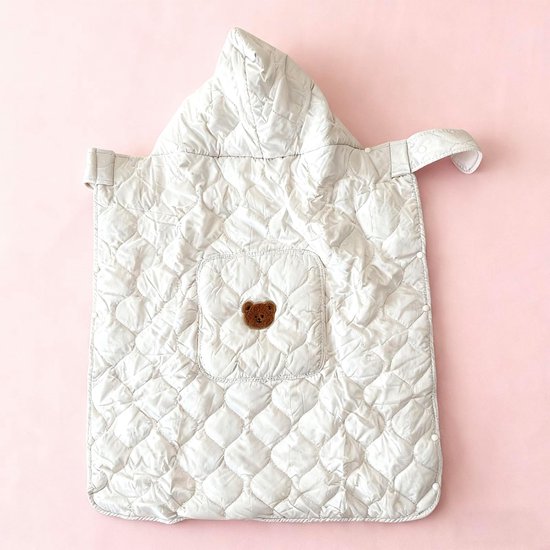 Draagzakhoes Baby - Baby wikkeldeken - Buiten reizen - Wind- en zonwerend - 92x71 cm - Beige — afbeelding 2