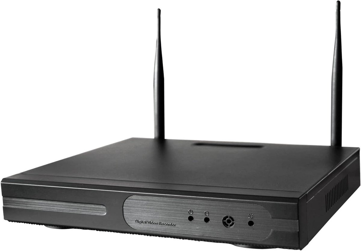 Draadloze Camera Recorder - Beveiligingssysteem NVR - Huis Bewaking - 8 Kanaals Opname - HD 1080P - Zwart