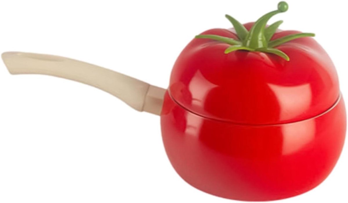 Tomaten Soeppan - Noodle Kookpan - Snelle Maaltijden - Antiaanbaklaag - 16 cm diameter - Rood