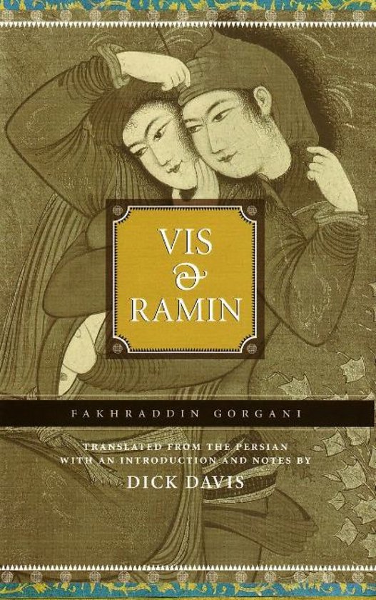 Boekomslag met twee figuren in omhelzing, met de titel 'Vis & Ramin'.
