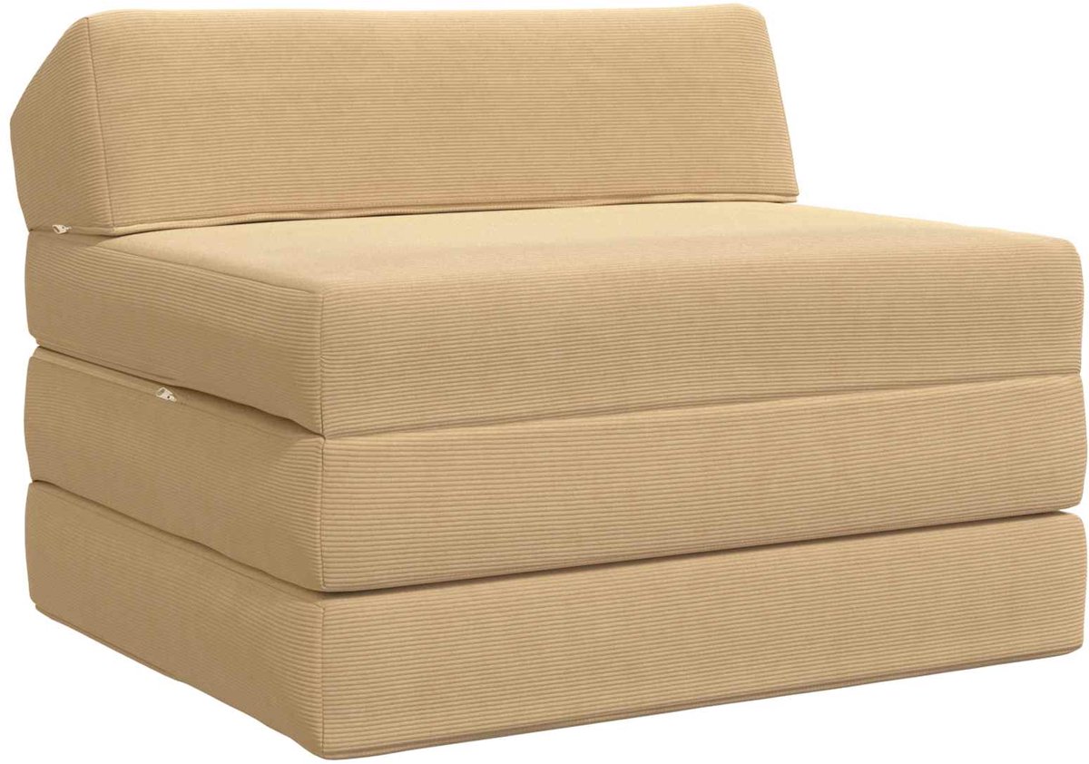 vidaXL Vouwbare - Sofa - Bed - 2-zits - Groen - Grijs - 70 - x - 60 - x - 49 - cm Groen Grijs