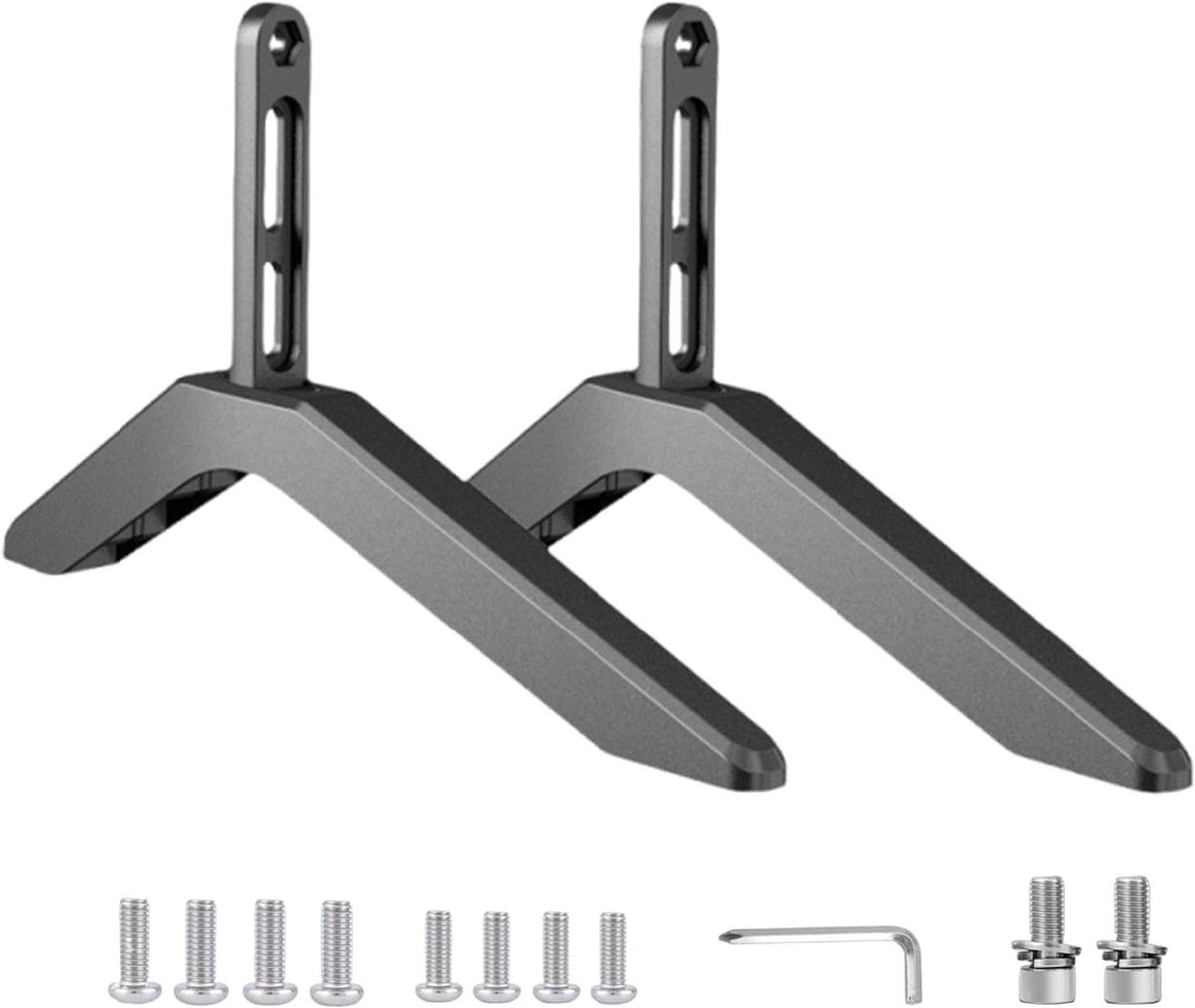 TV Voet Verhoger - TV Stand - Verbeter Zicht - Verstelbare Hoogte - 32-65 Inch - Zwart