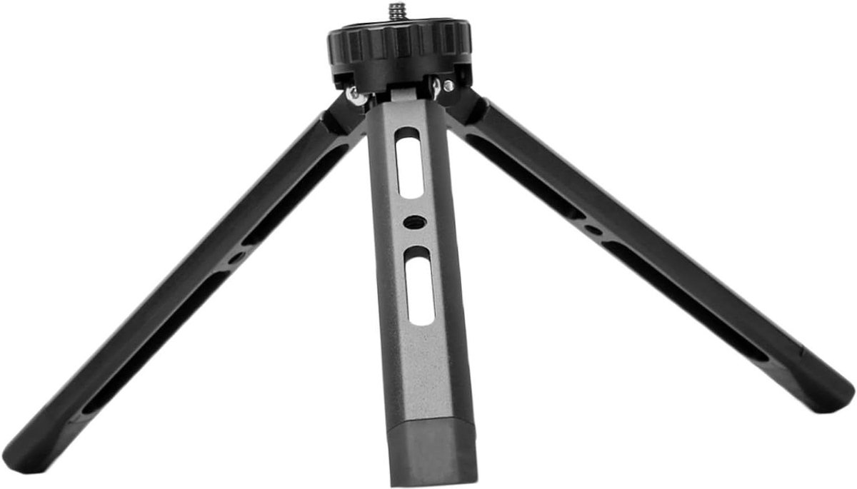 Mini Tafelstatief - Camera Statief - Fotografie Video-opnames - 2-in-1 Multifunctioneel - 39 x 39 cm - Zwart