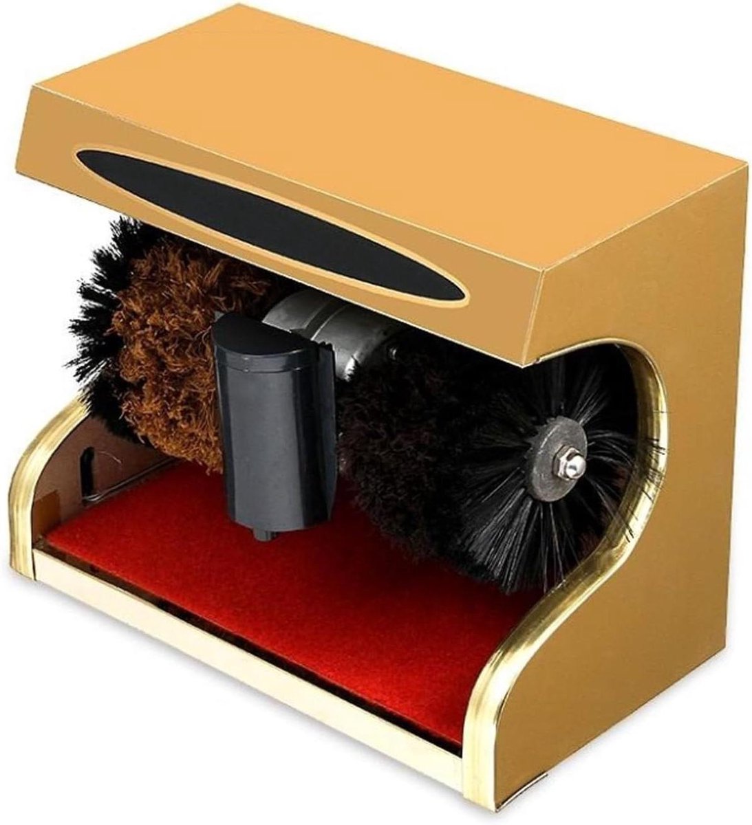 Elektrische Schoenpoetser - Automatische Poetsmachine - Schoenen Glanzend Houden - Dubbele Borstel - 7 kg - Zwart