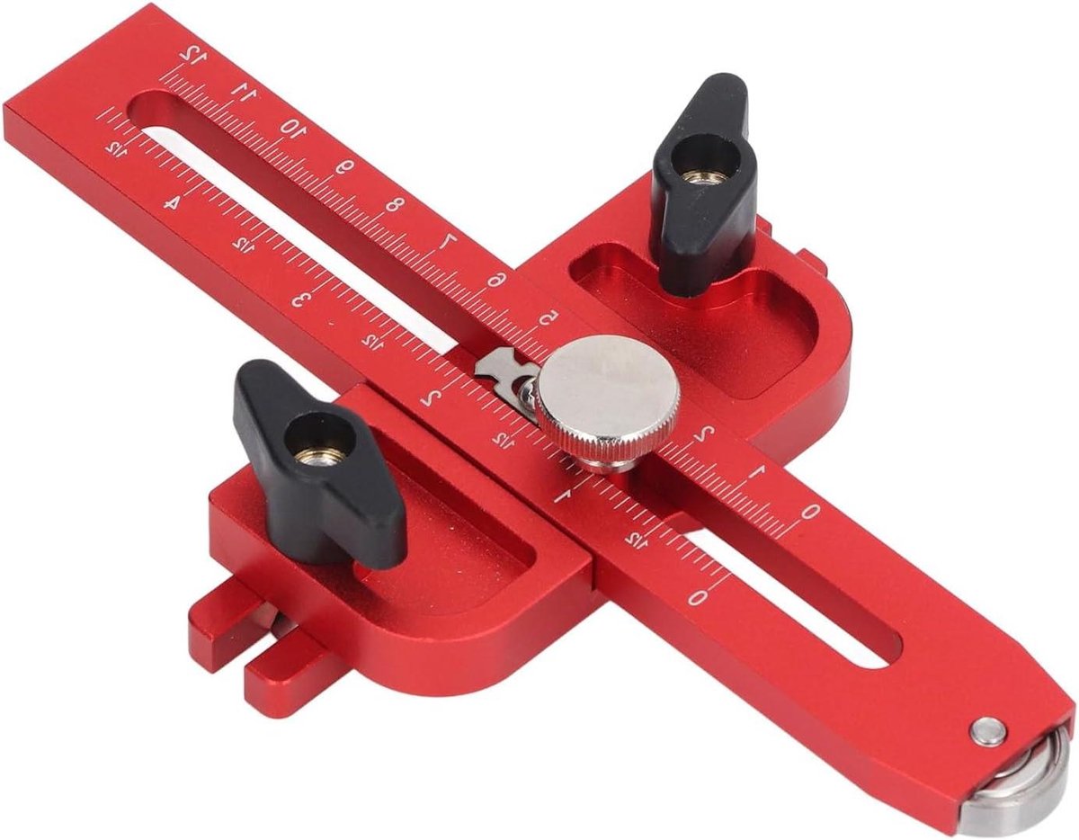 Zaaggeleider Mal - Houtbewerking Jig - Smalle Stroken Zagen - Stabiel Rolsysteem - 3/8 X 3/4 T-sleuven - Aluminium