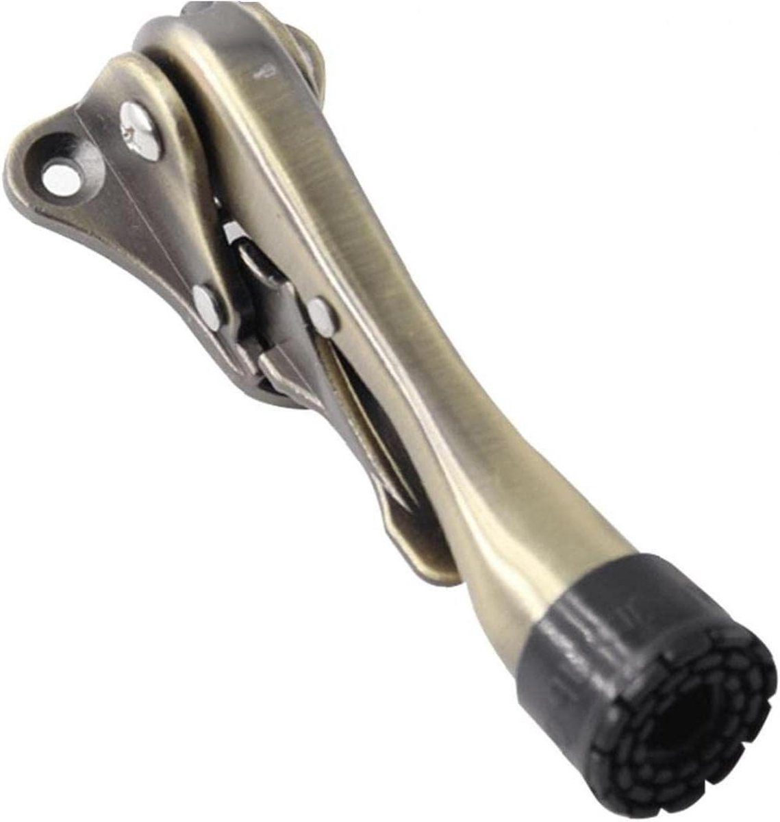 Deurstopper - Deurslot Houder - Deuren Open Houden - Verstelbaar met Voet - 11.3 cm - Groen Brons