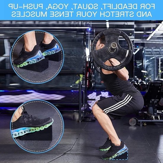 2 Stuks Yoga Wig Blokken voor Squat en Hellingtraining — afbeelding 3