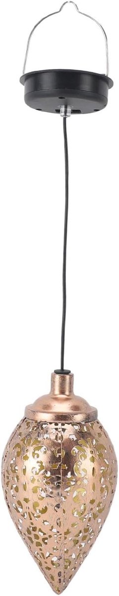 LED Zonne Lantaarn - Hanglamp Decoratie - Tuin Verlichting - Ingebouwde Batterij - 46 cm -