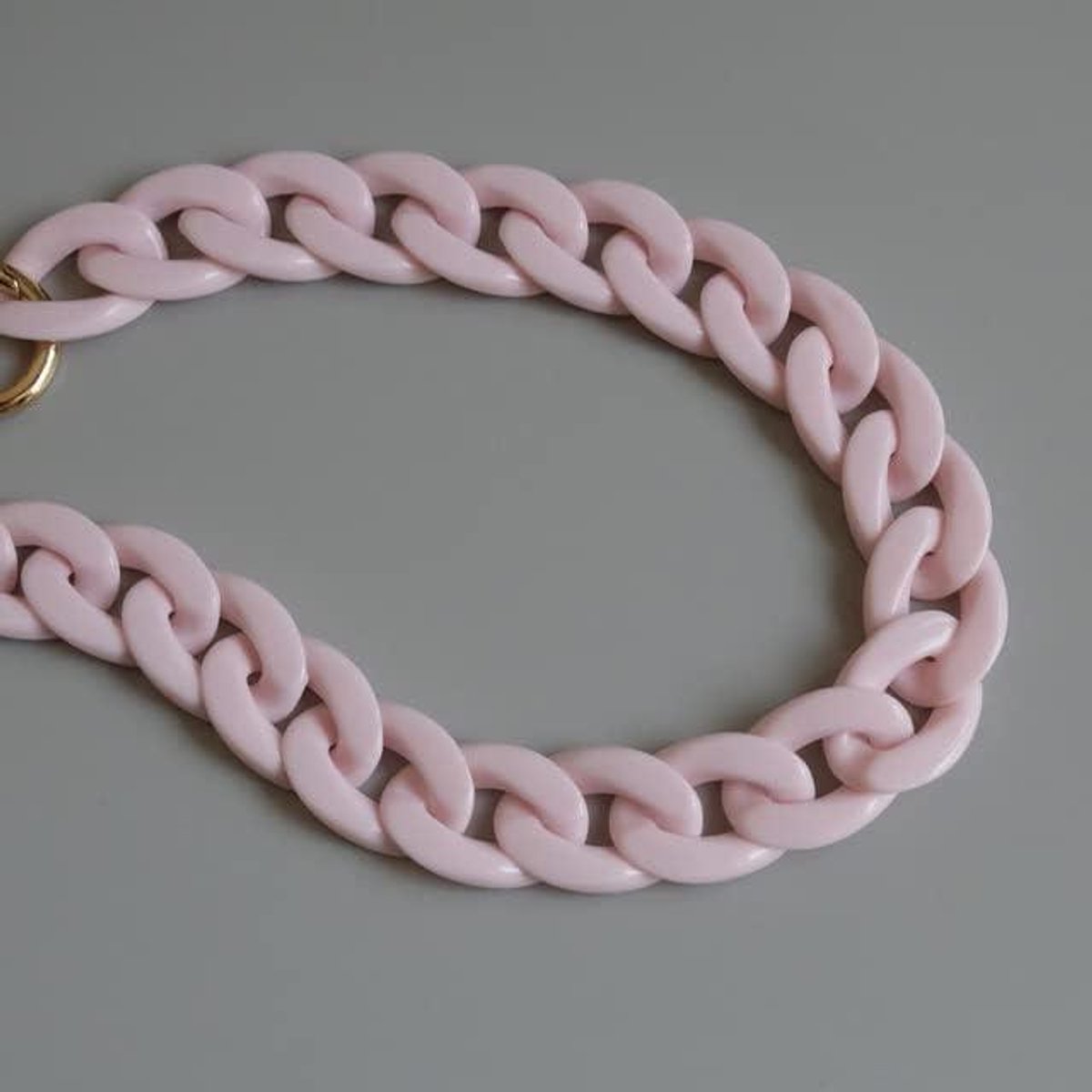 Acryl Ketting - Tas Riem - Tas Decoratie - Glad Acryl Materiaal - 45-120cm - Multicolor