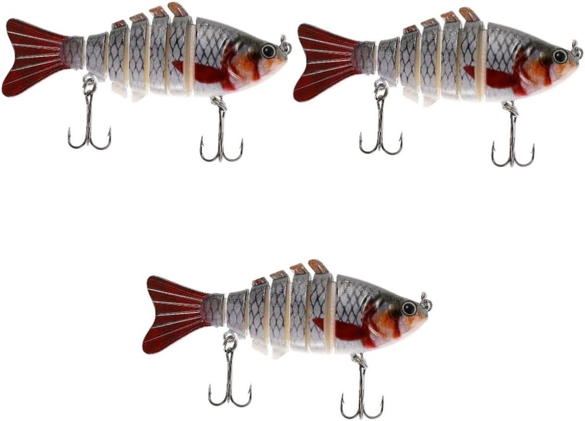 Kunstaas Visset - Vissersaas - Vissen op Baars - Realistische Vorm - 16 cm - Gemengde Kleuren