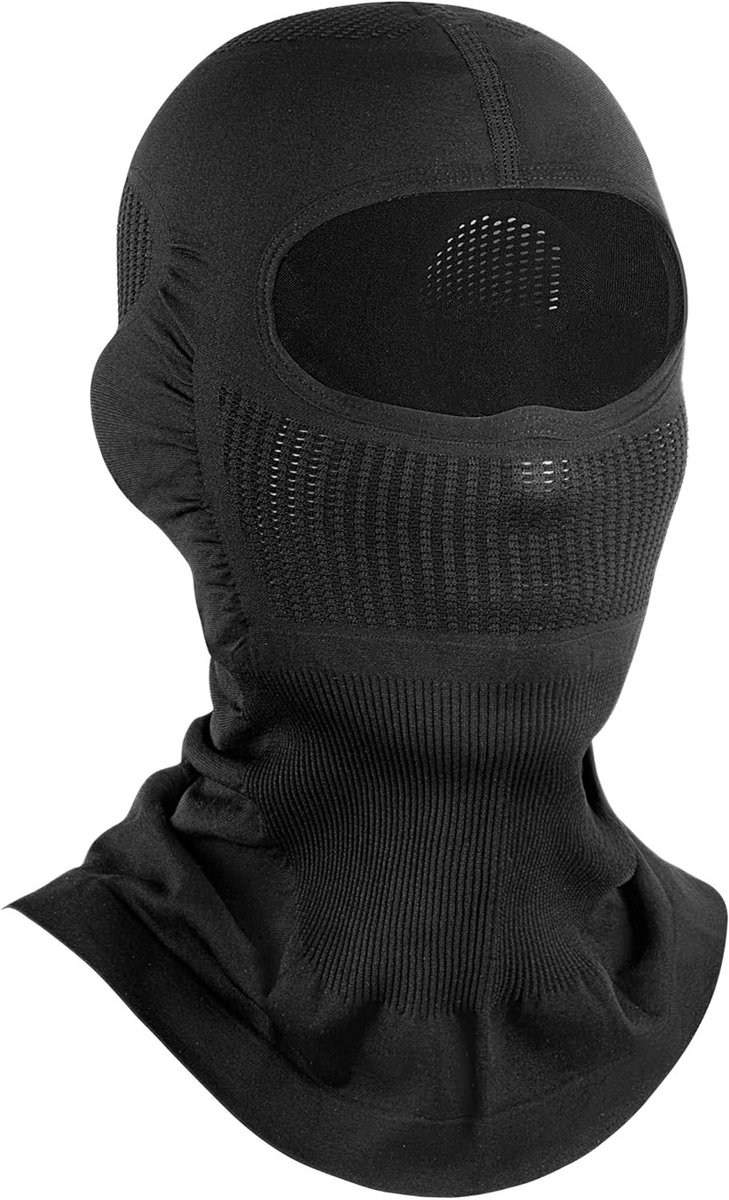 Ademende Zomer Balaclava voor Mannen en Vrouwen - Ideaal voor Fietsen, Motorrijden en Vissen in Zwart