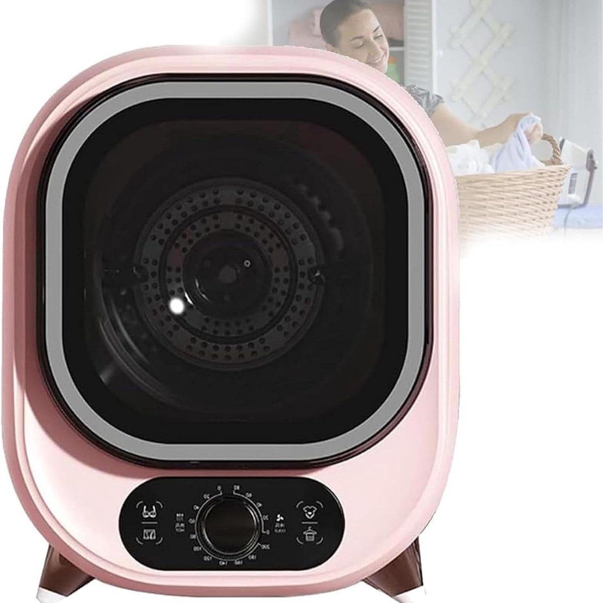 Mini Wasdroger Compacte Droger Kleding Drogen Stille Werking 35dB 5kg Capaciteit Wit