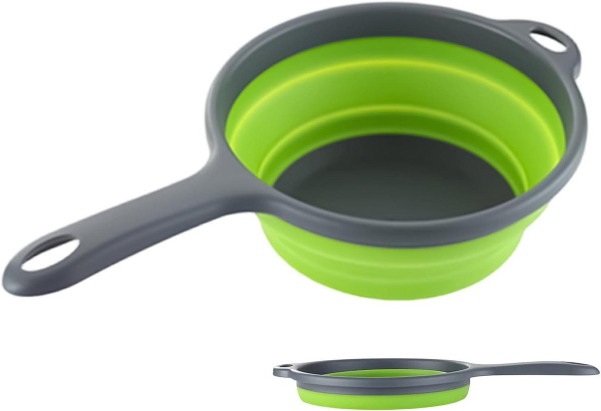 Watertroffel Huishouden - Opvouwbaar Schep - Water Uitgieten - Brede Opening - 1400 ml - Groen