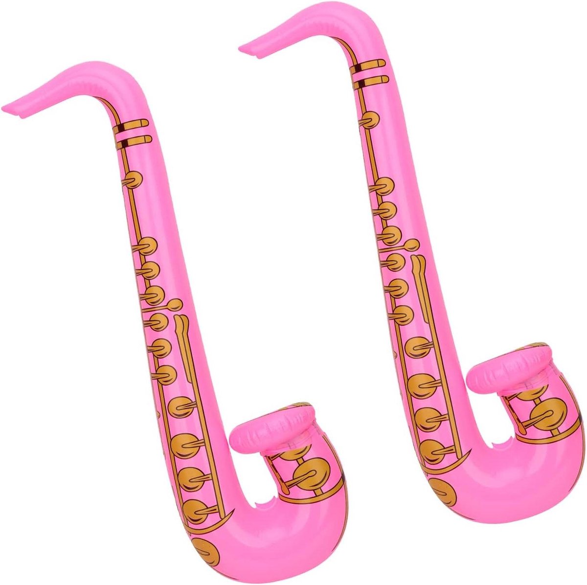 Opblaasbare Gitaar Saxofoon - Muziek Speelgoed - Feestdecoratie - Makkelijk Op te Blazen - 75 cm - Roze
