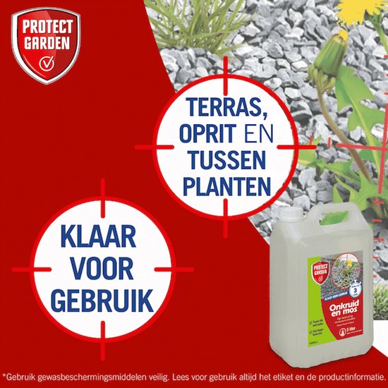 Protect Garden Flitser onkruidmiddel Kant & Klaar (5000 ml) - Krachtige Onkruidverdelger - Met gratis cheatsheet van Protect Garden Flitser — afbeelding 5