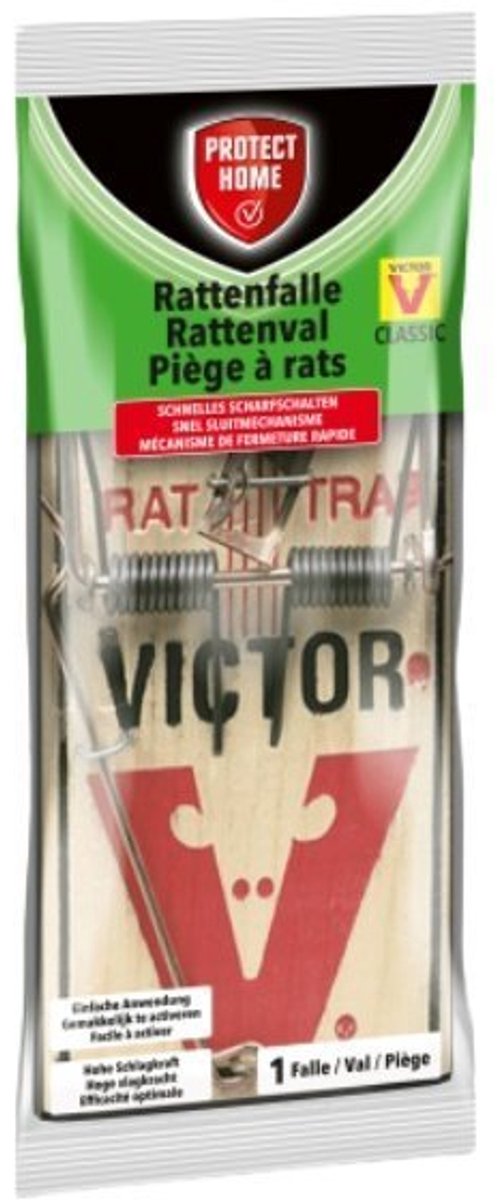 Protect Home Victor rattenval hout - Effectieve Rattenval - Met gratis cheatsheet