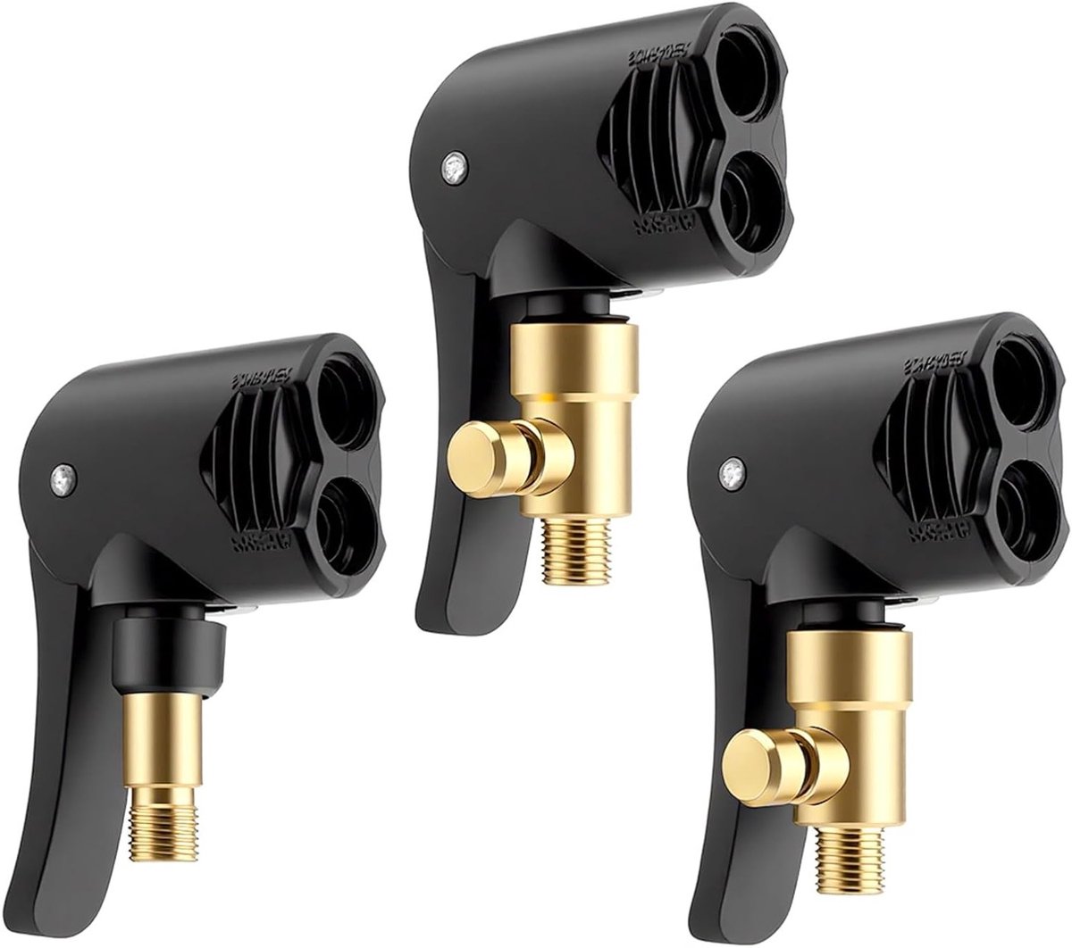 3 Stuks Franse Ventiel Adapters voor Fietsen en Auto's, Messing Ventiel Plug, Luchtpomp Accessoires voor Motoren en Auto Banden