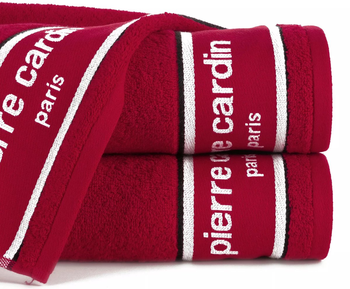 Karl Katoenen Badstof Handdoek 50x90cm - Rood