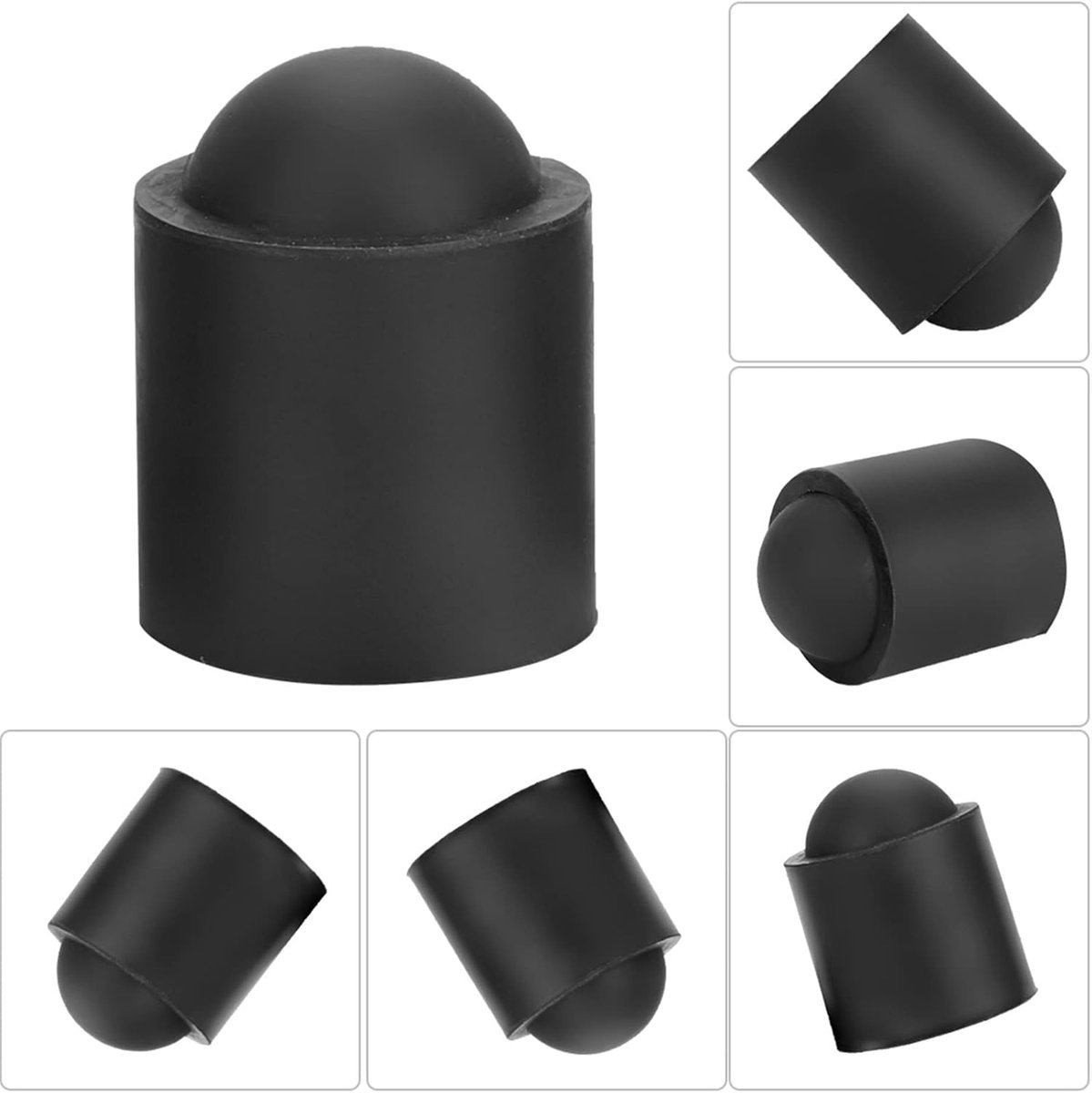 Pool Keuhoezen - Stok Beschermers - Biljart Accessoires - Duurzaam Rubber - 10 Stuks - Zwart