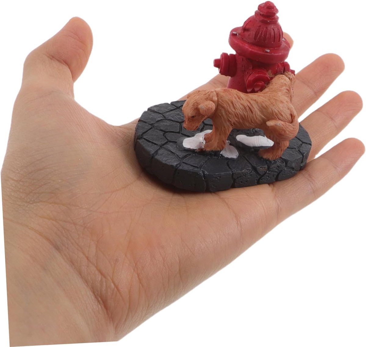 Kerstfiguur Hond - Hars Beeldje - Tuin Decoratie - Realistische Scène - 6.3 cm - Veelkleurig – foto 6
