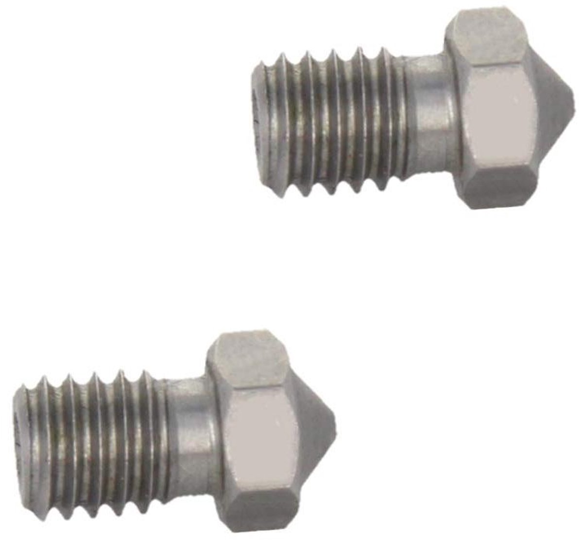 3D Printer Mondstuk - Extrusie Kop - Precisie Printen - Gladde Afdichting - 0.2mm Opening - Zilverkleurig