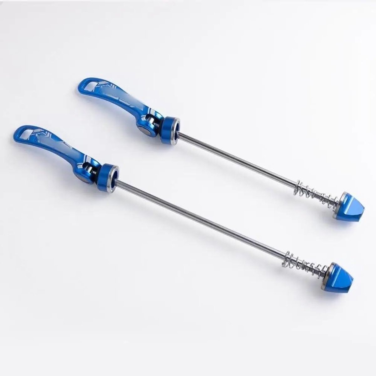 Fietssnelkoppelingen - Wielassen - Fietswiel Vervangen - Lichtgewicht Aluminium - 1 Paar - Blauw