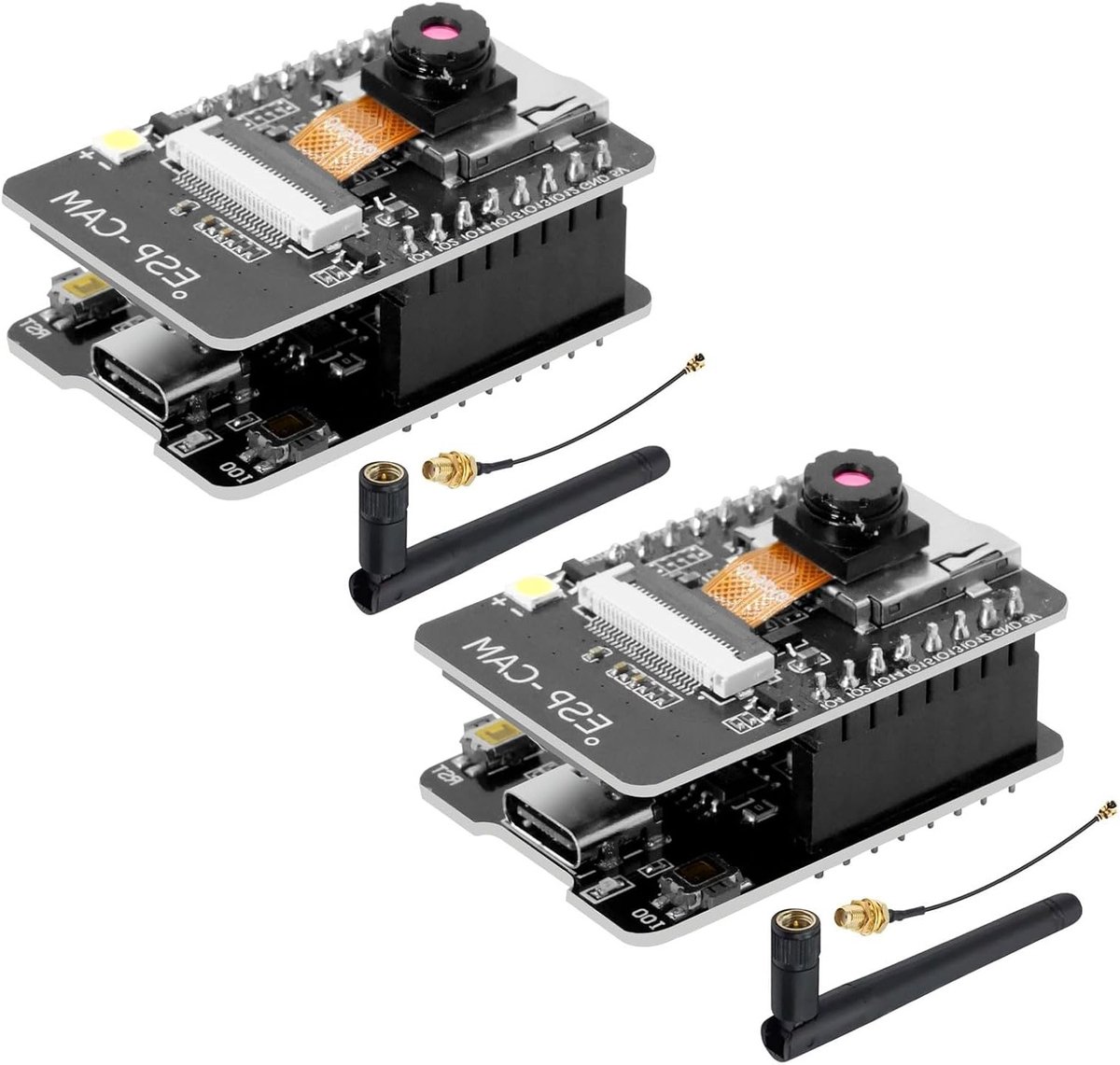 WiFi en Bluetooth Ontwikkelbord met Camera OV2640, Dual-Core ESP32, Type-C en TF Kaartsleuf voor Arduino Projecten