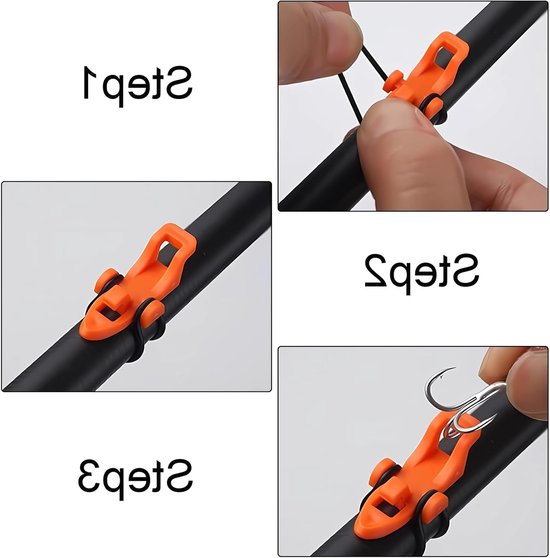 Vishaak Houder voor Aas en Lures - Veiligheidsbescherming voor Vissers - 3 Stuks Visaccessoires en Gereedschap — afbeelding 2