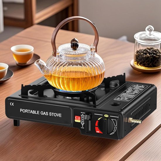 Camping Kooktoestel - Compact Kookplaat - Outdoor Koken - Intelligent Tweecircuit - 36 x 28 x 9.2 cm - Zwart van Camping — afbeelding 3