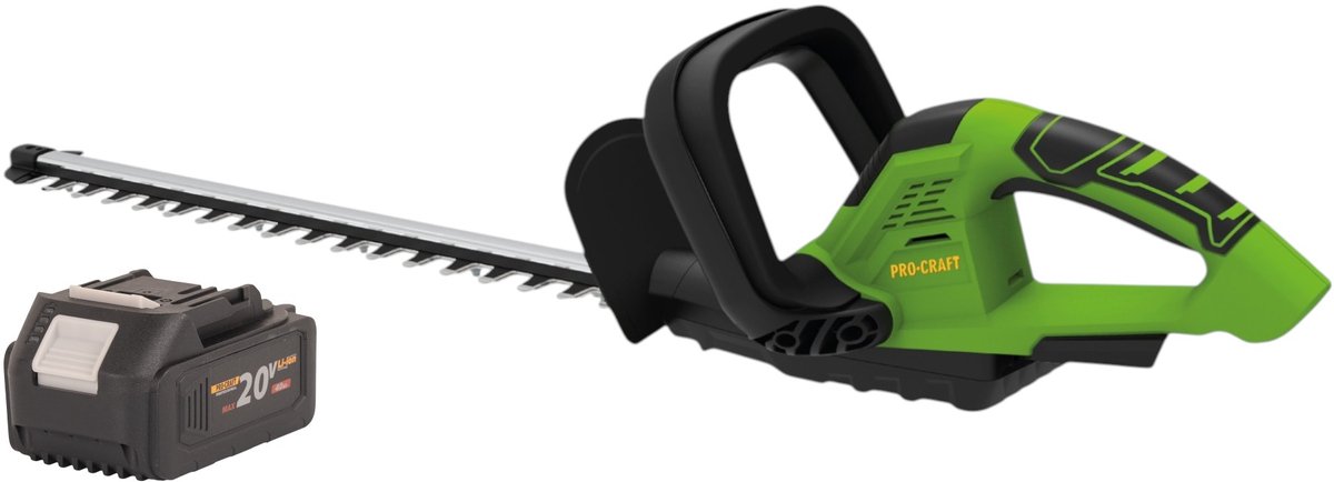 Procraft PZA24bb accu-heggenschaar 20 V 510 mm borstelloos + 1x accu 4,0 Ah - zonder oplader