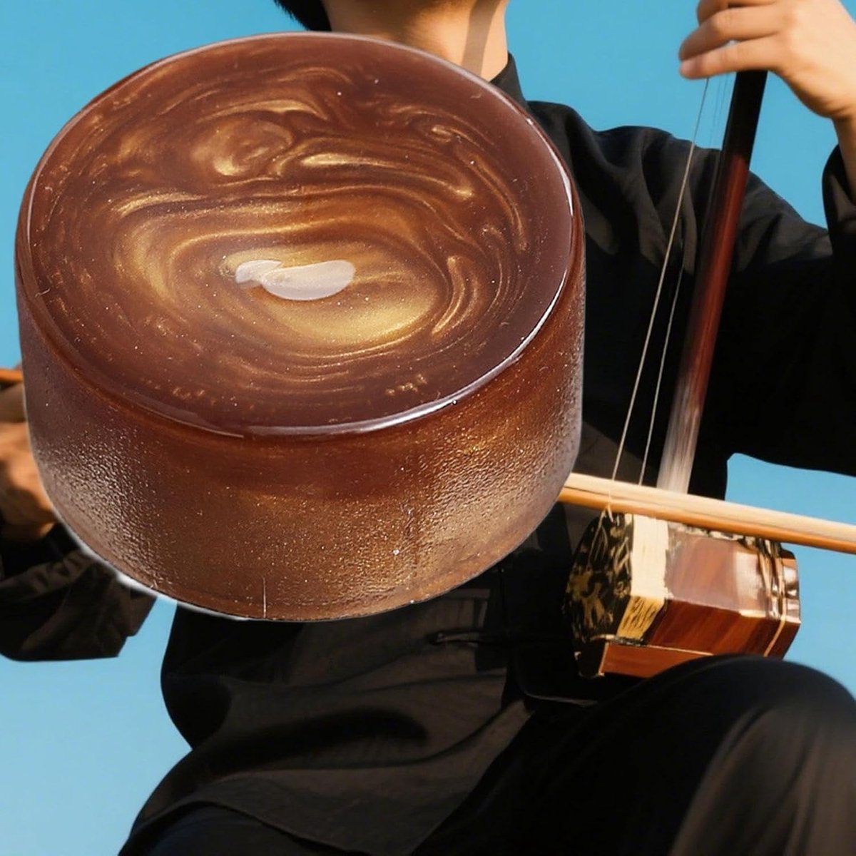 Violofonie hars - Strijkinstrument hars - Muziek maken - Stofarm - 58 x 58 x 3 cm - Koperpoeder