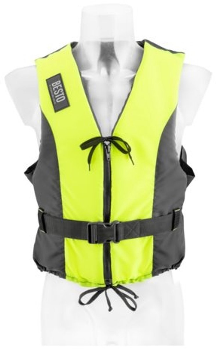 Besto Dinghy Zipper geel/zwart 50N L