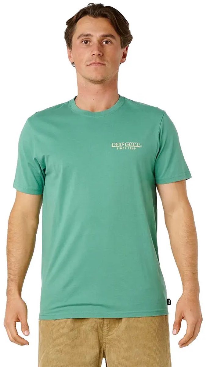 Rip Curl Aots Sailboat T-shirt Met Korte Mouwen M Man Groen