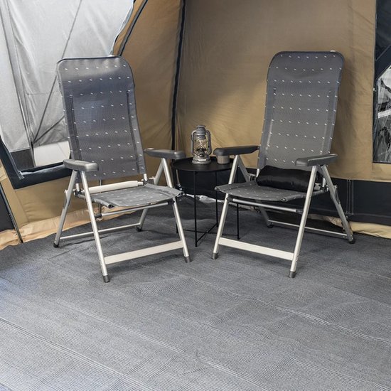ProPlus Tenttapijt - 250 x 300cm - Tenttapijt Caravan - Gronddoek Tent - Voortenttapijt - Kampeertapijt - Water en Vuil Doorlatend - Sterk materiaal - Comfort - UV-gestabiliseerd - Geluiddempend - Blauw/wit van ProPlus — afbeelding 5