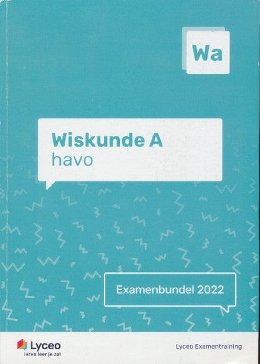 Examenbundel Wiskunde A Havo 2022