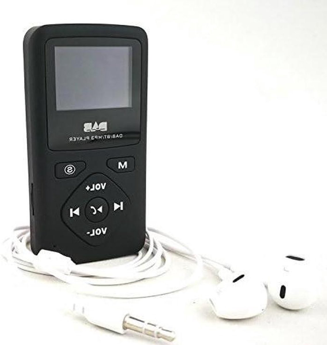 Draagbare Digitale Radio - FM DAB Radio - Muziek Luisteren - Inclusief Koptelefoon - Compact Formaat - Zwart