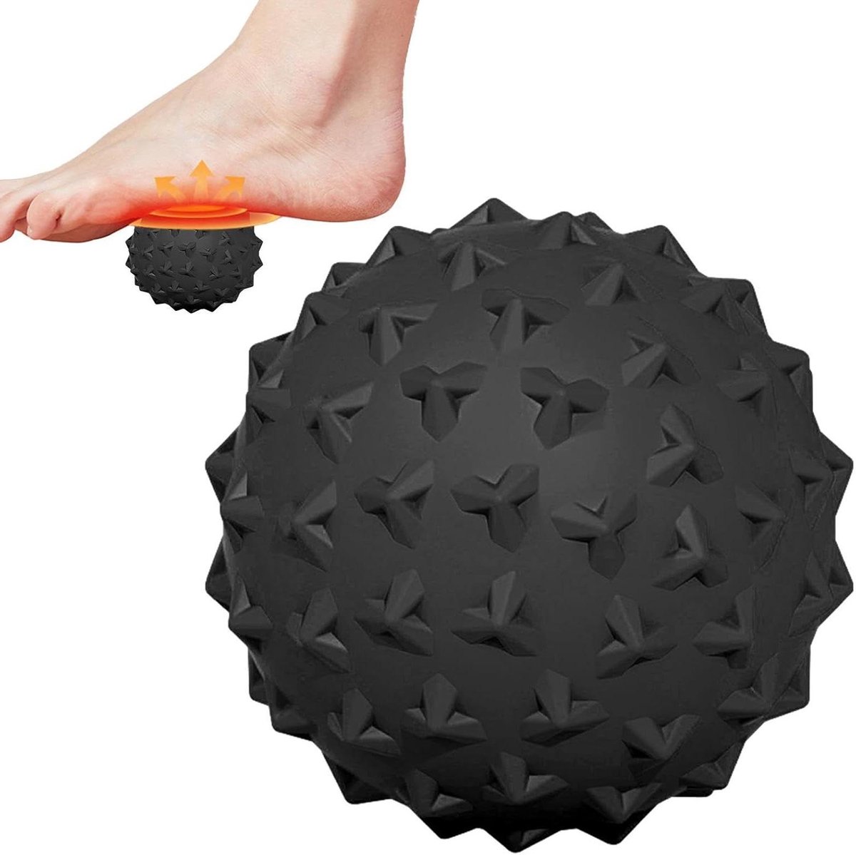 Massagebal - Spierbal - Spierontspanning - Hoge Kwaliteit Materiaal - Diameter 4.5cm - Zwart
