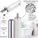 Witte toiletbeugel met antislip oppervlak, stevige steunvoet en Sus 304 wanddikte van 1.3MM.