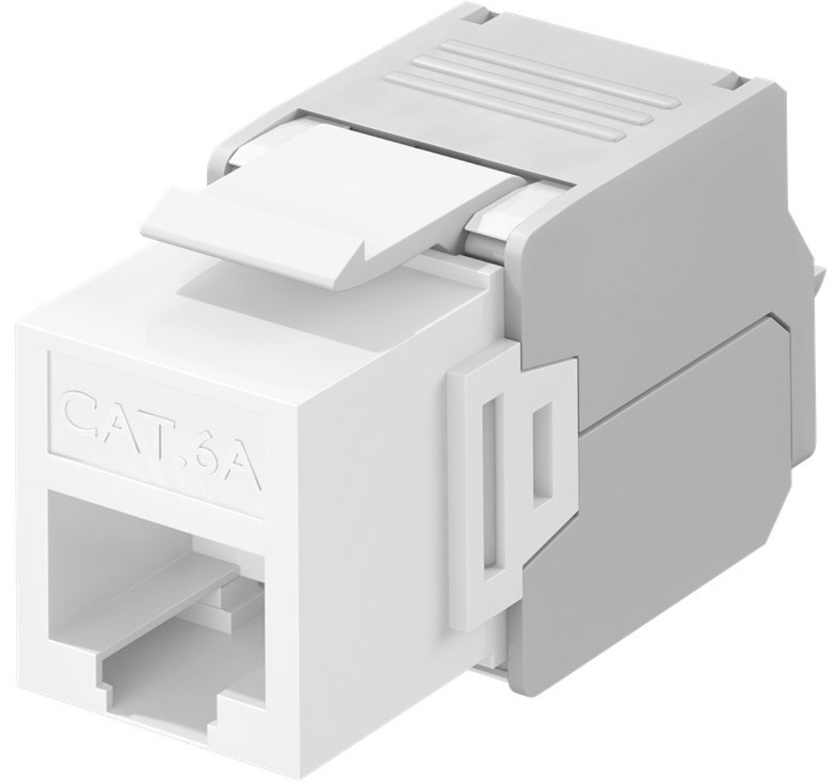 CAT6a Keystone RJ45 unshielded wit - Netwerkkabel - Computerkabel - Kabel