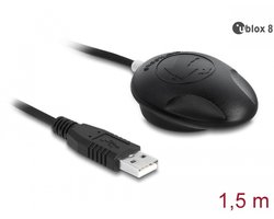 Navilock NL-8002u USB GPS Multi GNSS ontvanger u-blox 8 – laptop navigatie – watersport – navigeren op de boot, camper, auto, vrachtwagen - ontvangt tot 72 satellieten gelijktijdig