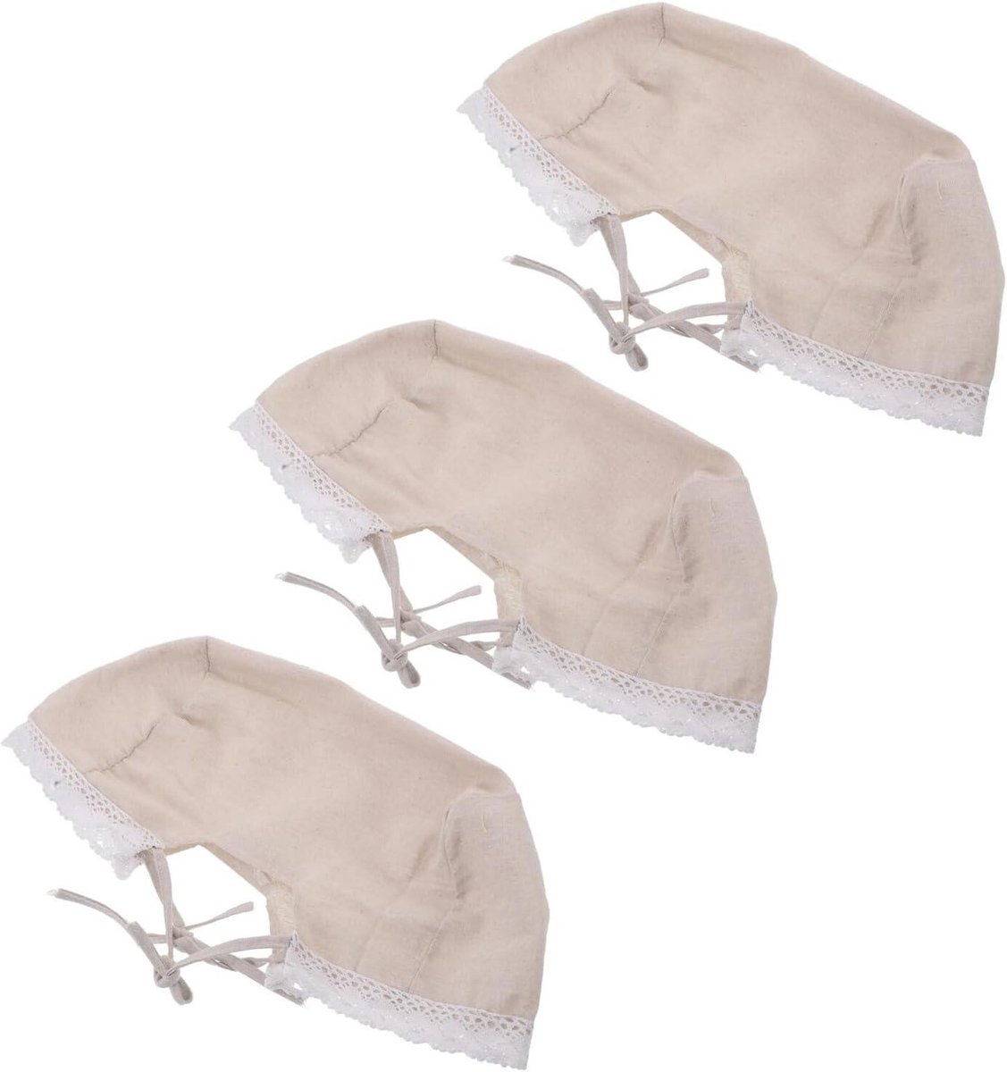 Rothan Opbergmanden - Mandhoezen Stoffen - Opbergen & Ordenen - Geurwerend Ademend - 30x19x15 cm - Beige
