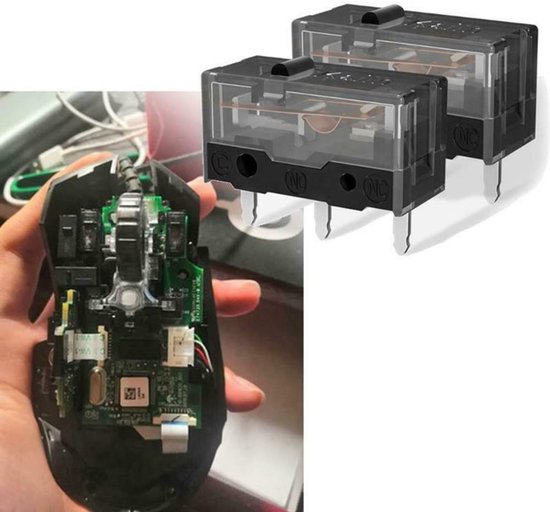 Muis Micro Switch - Knop Vervanging - Gaming Prestaties - 80 Miljoen Kliks - 4 Stuks - Goud — afbeelding 4