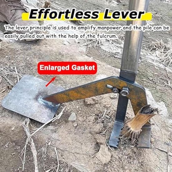 Onkruidsteker met lange steel - Onkruidtrekker staand - Onkruid verwijderen - Staand ontwerp - 92 cm - Zilver — afbeelding 4