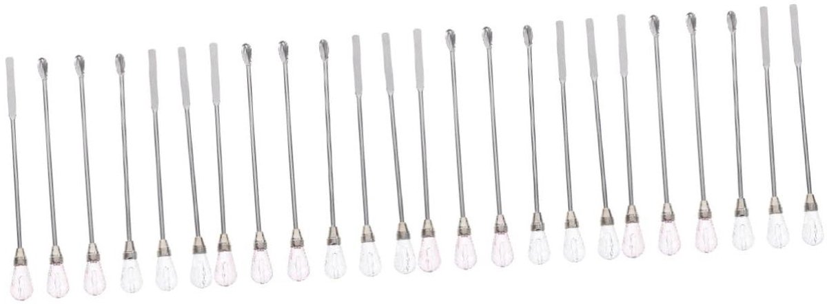 Wax Roerstokjes - Mengstaven - Lakzegels Maken - Roestvrij Staal - 24 Stuks - Assorti