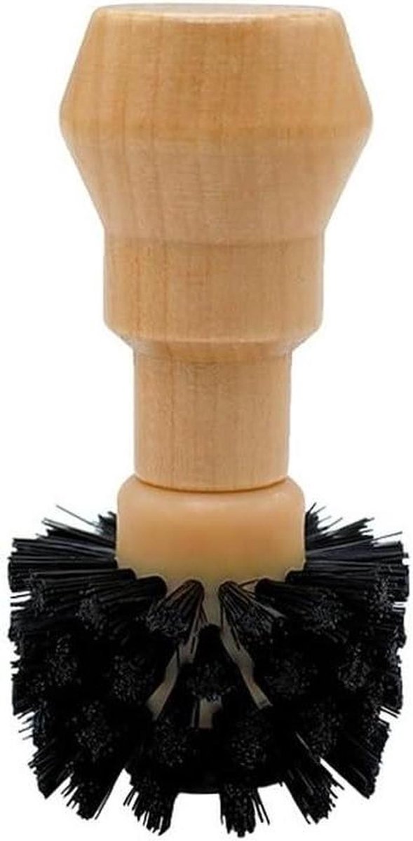 Koffie Borstel - Espresso Reiniger - Machine Onderhoud - Ergonomisch Handvat - 17.2 cm - Zwart