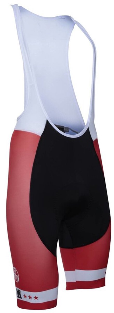 Fortissima Drenthe Fietsbroek Dames met Zeem - Wielrenbroek - Wielerbroek - Bibshort - Spinning - Fietskleding - Koersbroek - Kort - Bretels - Maat XXXS